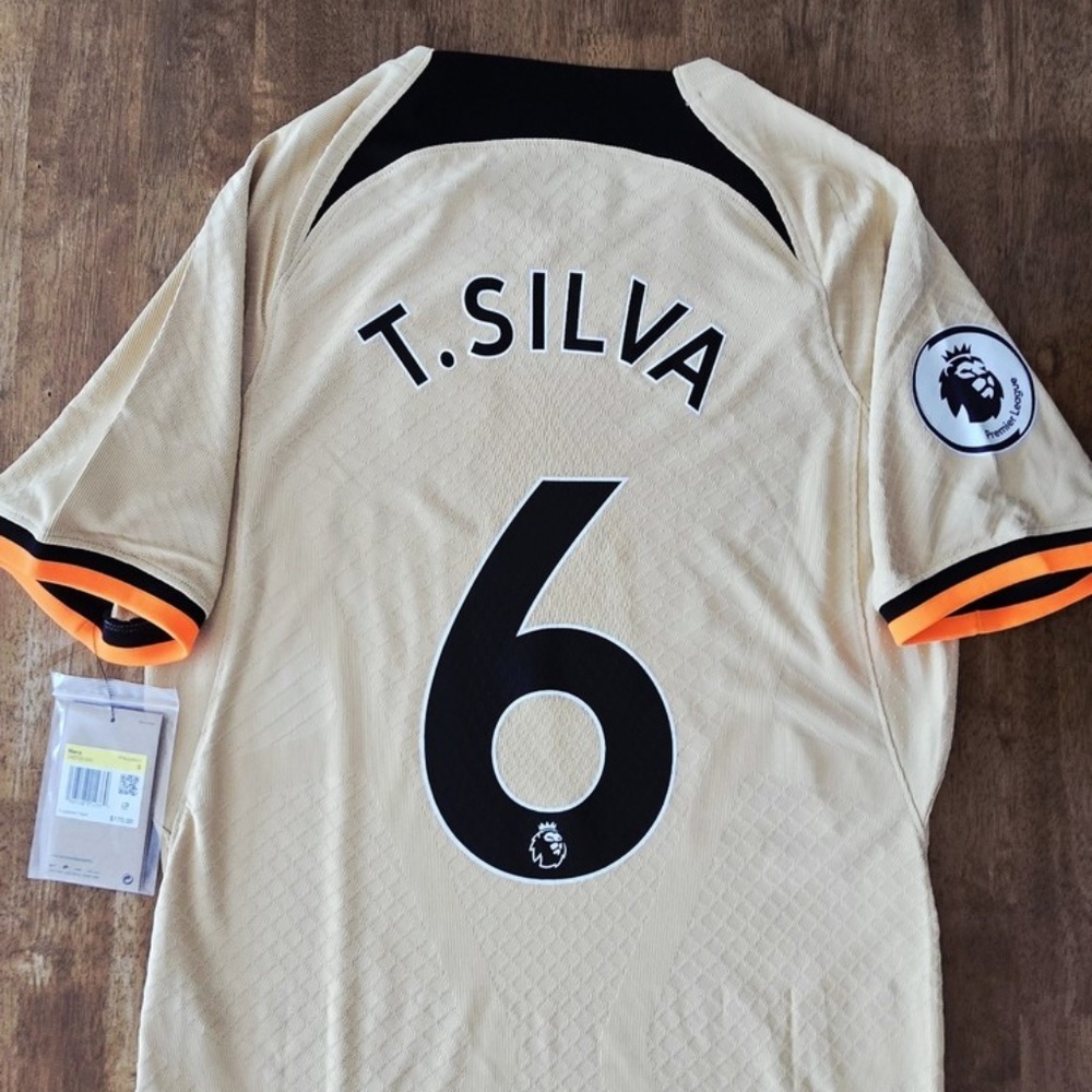 2022/23 Nike Chelsea FC #6 T.SILVA Third AUTHENTIC Soccer Jersey DN2705-253 SZ S